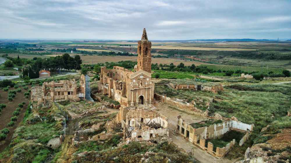 visitar Belchite en autocaravana
