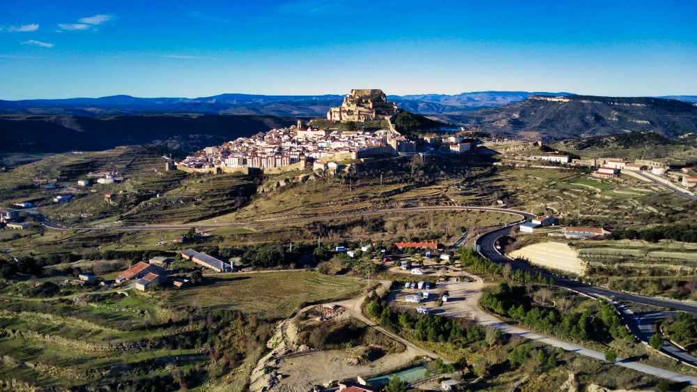 Fotografía panorámica de Morella - Van and to Discover visitando los pueblos más bonitos de Castellón en furgoneta camper